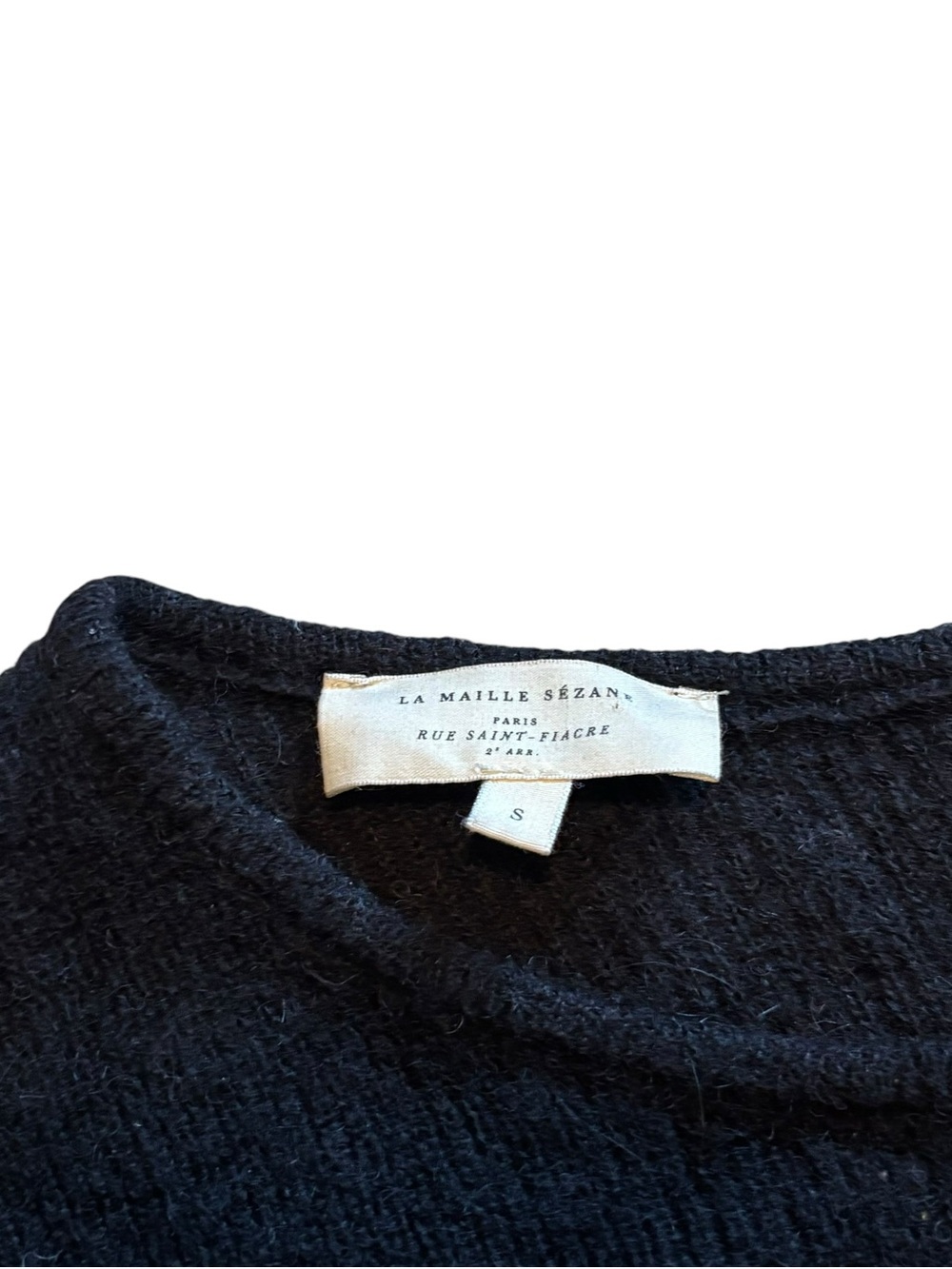 Sezane Gaspard Super Kid Mohair Blend Cardigan Women’s Size Small In black - Picture 4 of 8
